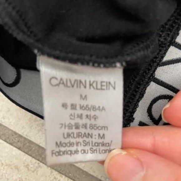 Calvin Klein Loungewear Crop Bra Top and Sweatpants Joggers S M Black - Picture 4 of 8